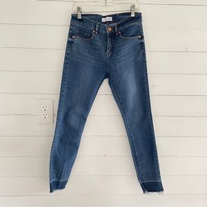 Loft Unpicked Hem Skinny Jeans